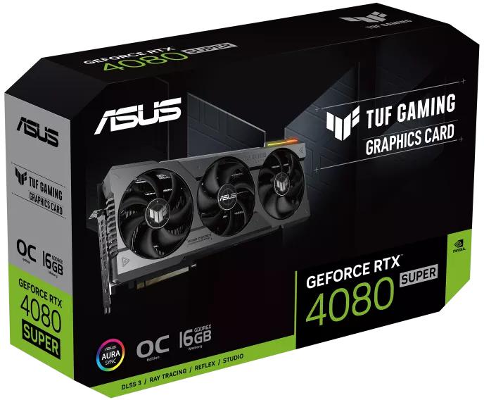 Asus - Gráfica Asus GeForce® RTX 4080 SUPER TUF Gaming OC 16GB GDDR6X DLSS3