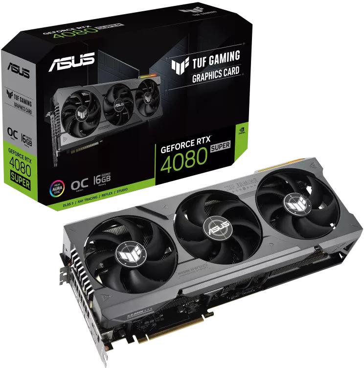 Asus - Gráfica Asus GeForce® RTX 4080 SUPER TUF Gaming OC 16GB GDDR6X DLSS3