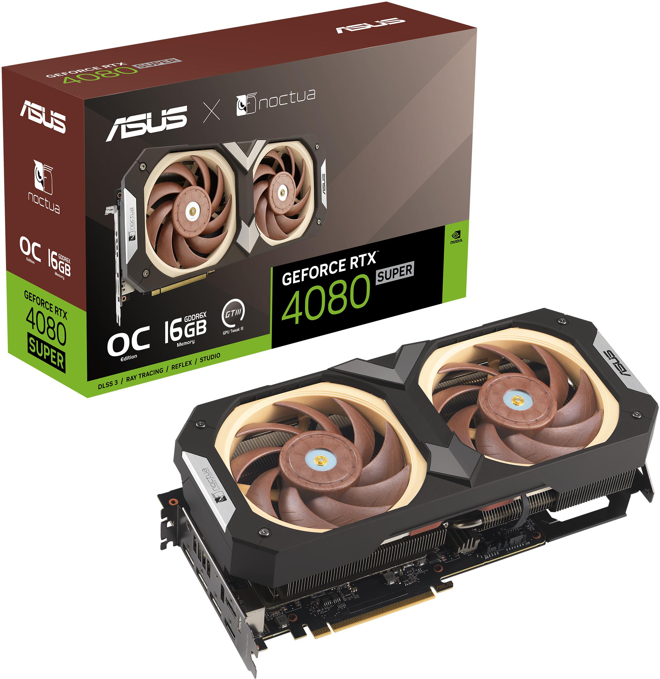 Asus - Gráfica Asus GeForce® RTX 4080 SUPER Noctua Edition 16GB GDDR6X DLSS3