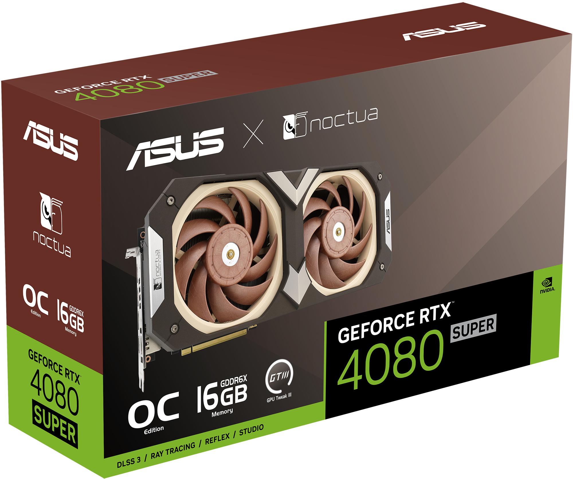 Asus - Gráfica Asus GeForce® RTX 4080 SUPER Noctua Edition 16GB GDDR6X DLSS3