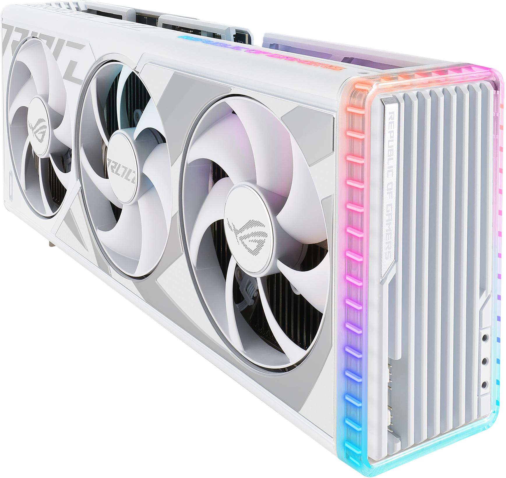 Asus - Gráfica Asus GeForce® RTX 4080 SUPER ROG Strix Gaming White 16GB GDDR6X DLSS3