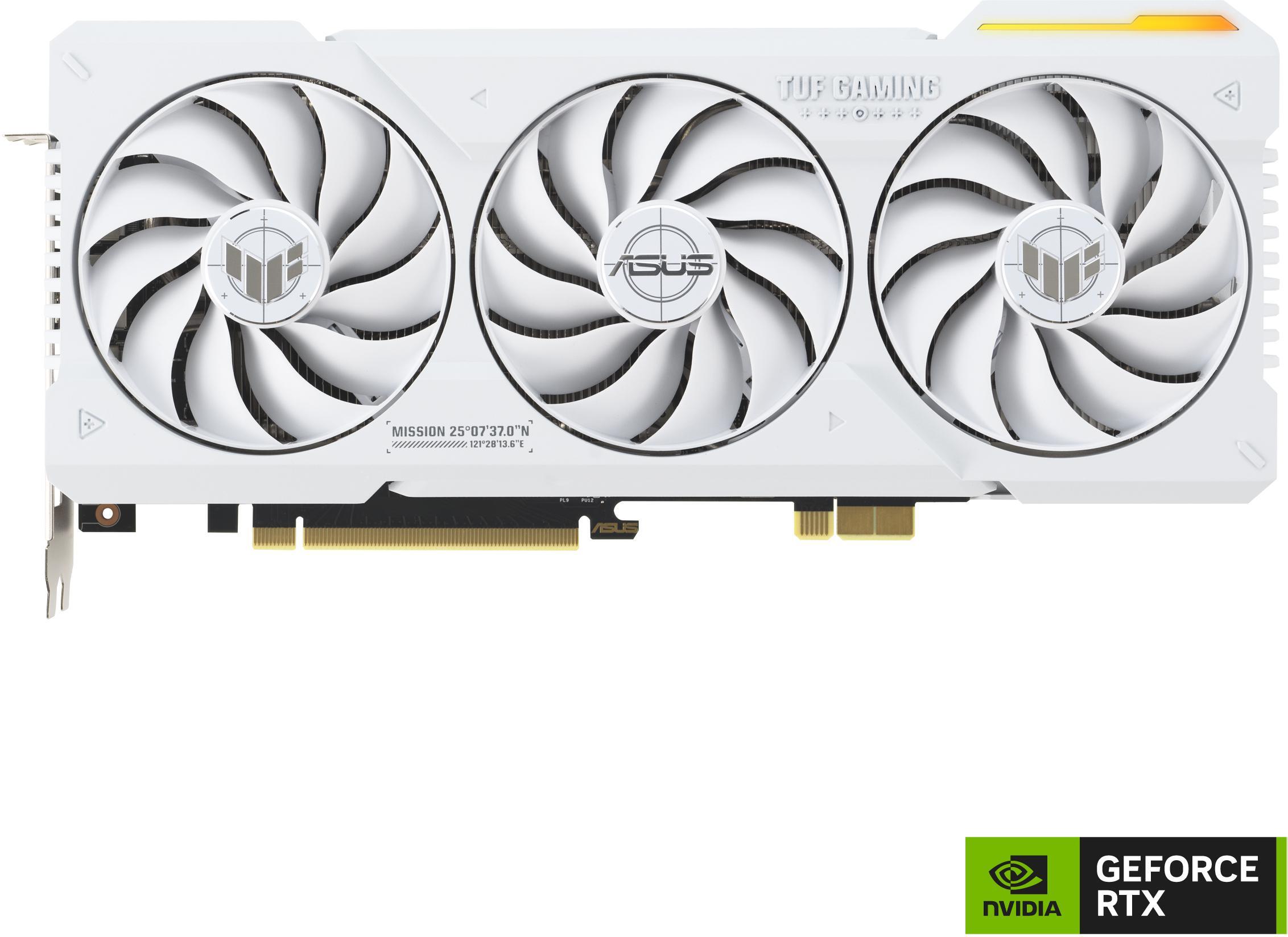 Asus - Gráfica Asus GeForce® RTX 4070 Ti SUPER TUF Gaming BTF OC White 16GB GDDR6X DLSS3