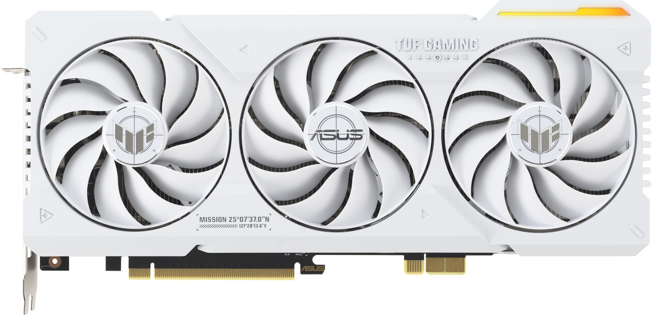 Asus - Gráfica Asus GeForce® RTX 4070 Ti SUPER TUF Gaming BTF OC White 16GB GDDR6X DLSS3