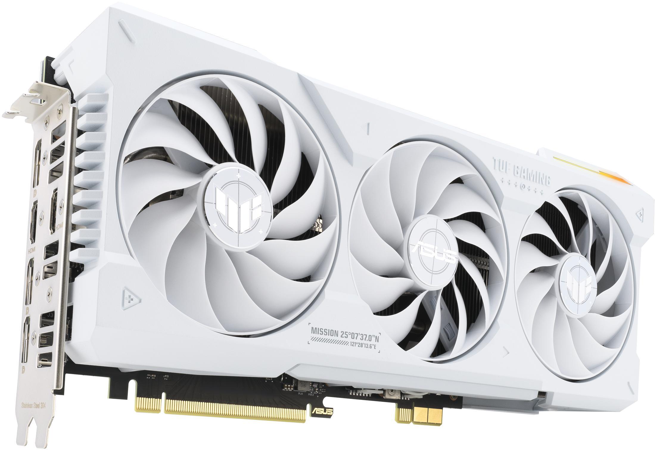 Asus - Gráfica Asus GeForce® RTX 4070 Ti SUPER TUF Gaming BTF OC White 16GB GDDR6X DLSS3