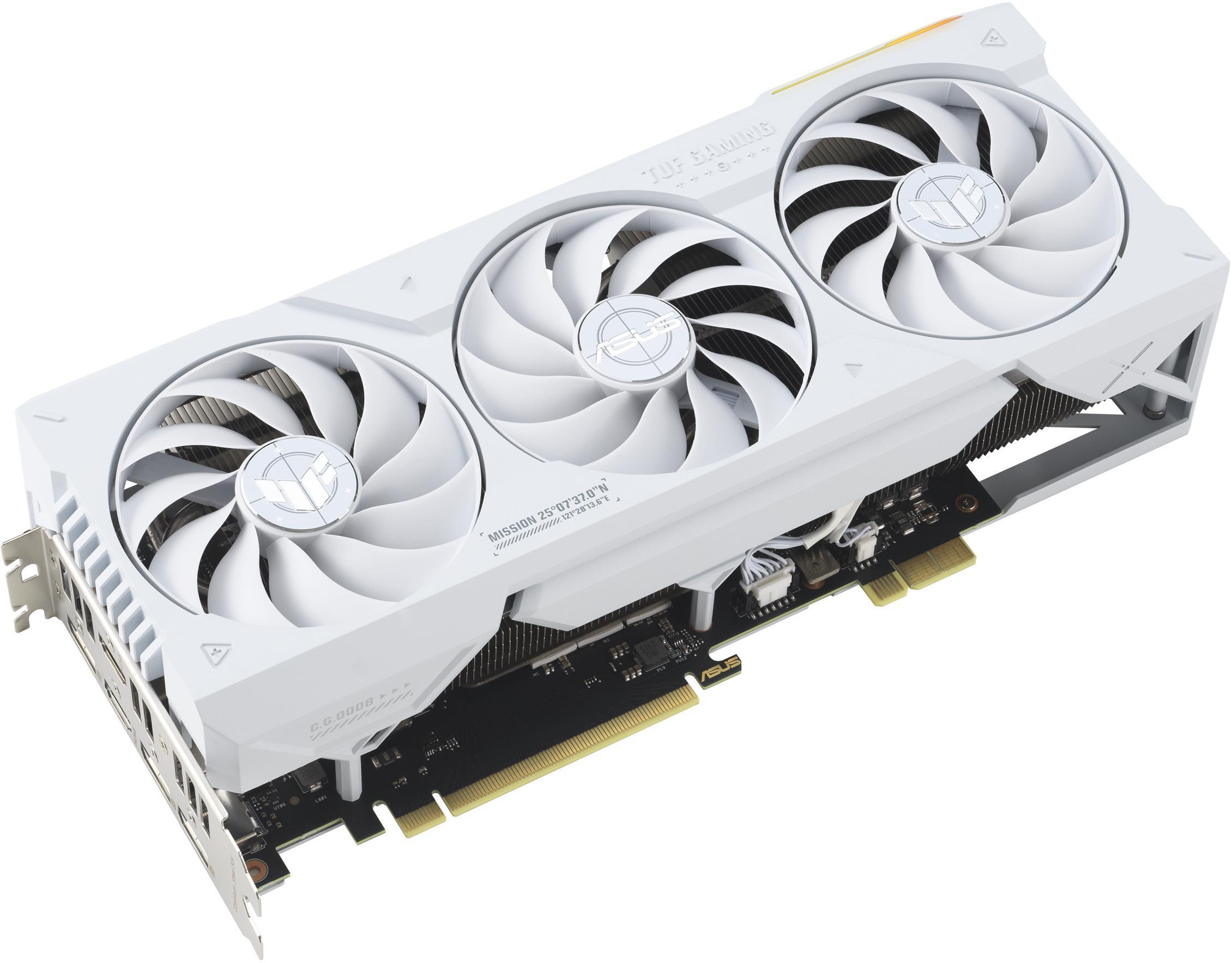 Asus - Gráfica Asus GeForce® RTX 4070 Ti SUPER TUF Gaming BTF OC White 16GB GDDR6X DLSS3