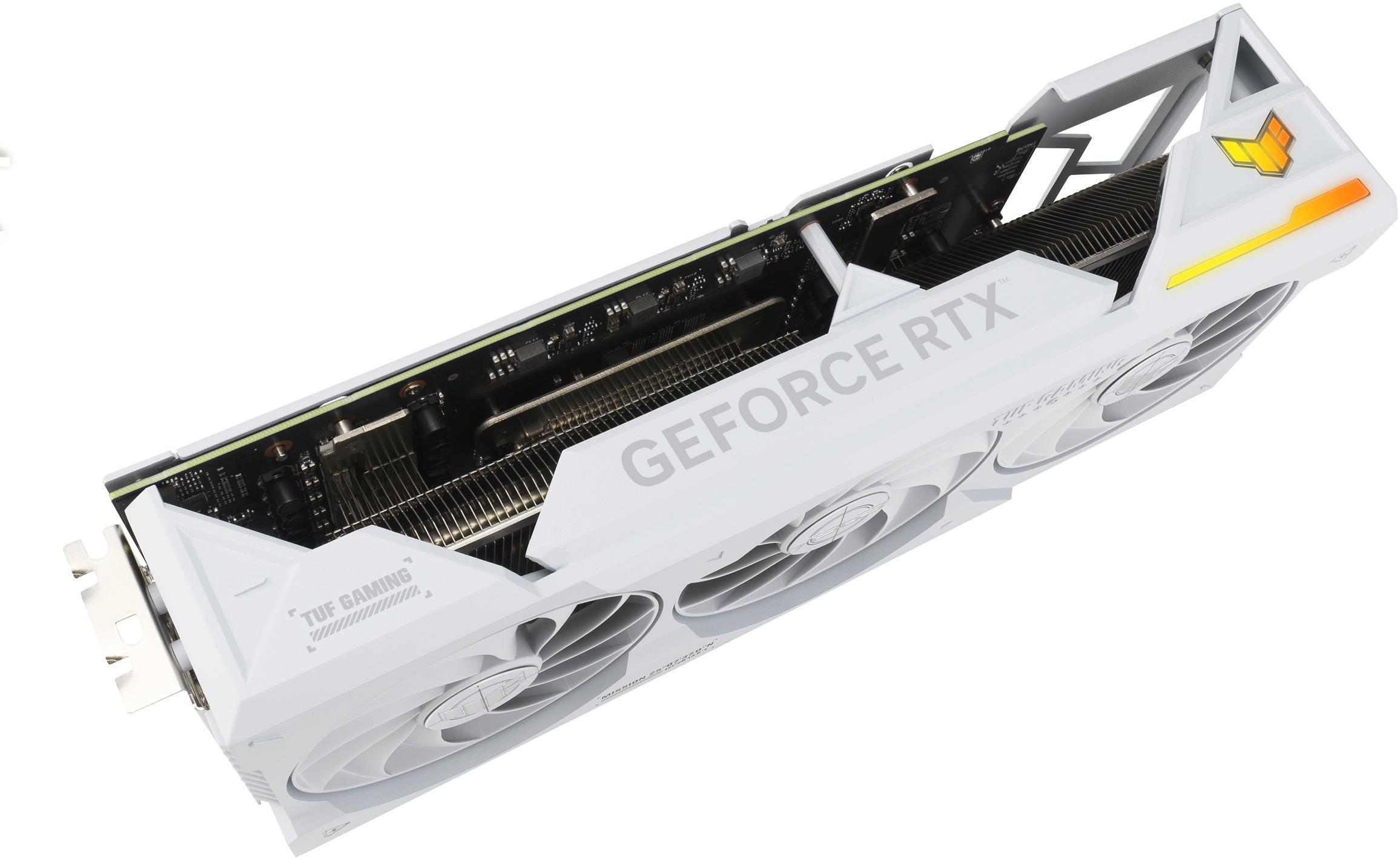 Asus - Gráfica Asus GeForce® RTX 4070 Ti SUPER TUF Gaming BTF OC White 16GB GDDR6X DLSS3