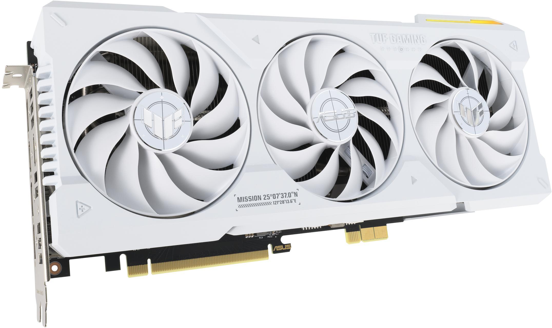 Asus - Gráfica Asus GeForce® RTX 4070 Ti SUPER TUF Gaming BTF OC White 16GB GDDR6X DLSS3