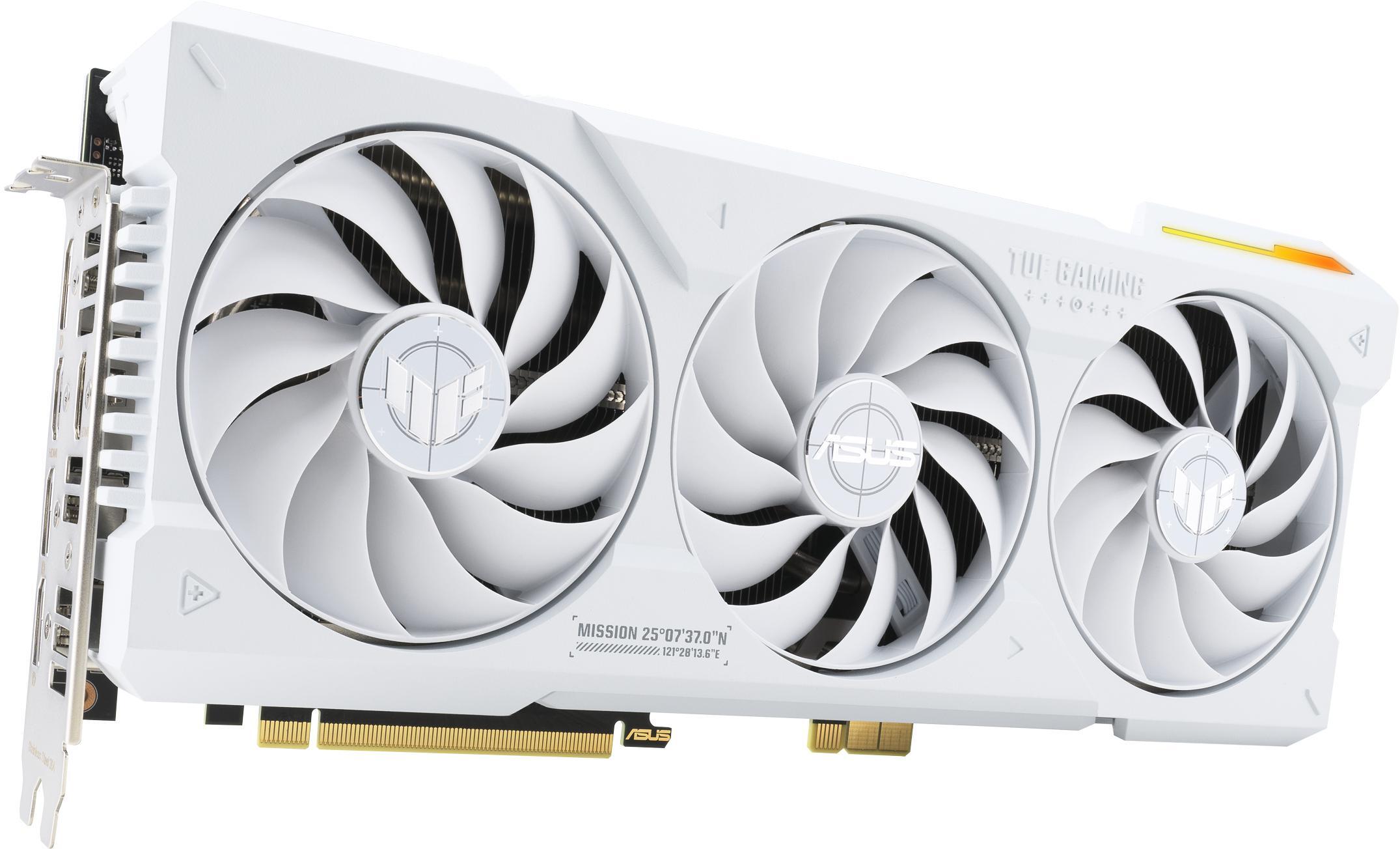 Asus - Gráfica Asus GeForce® RTX 4070 Ti SUPER TUF Gaming BTF OC White 16GB GDDR6X DLSS3