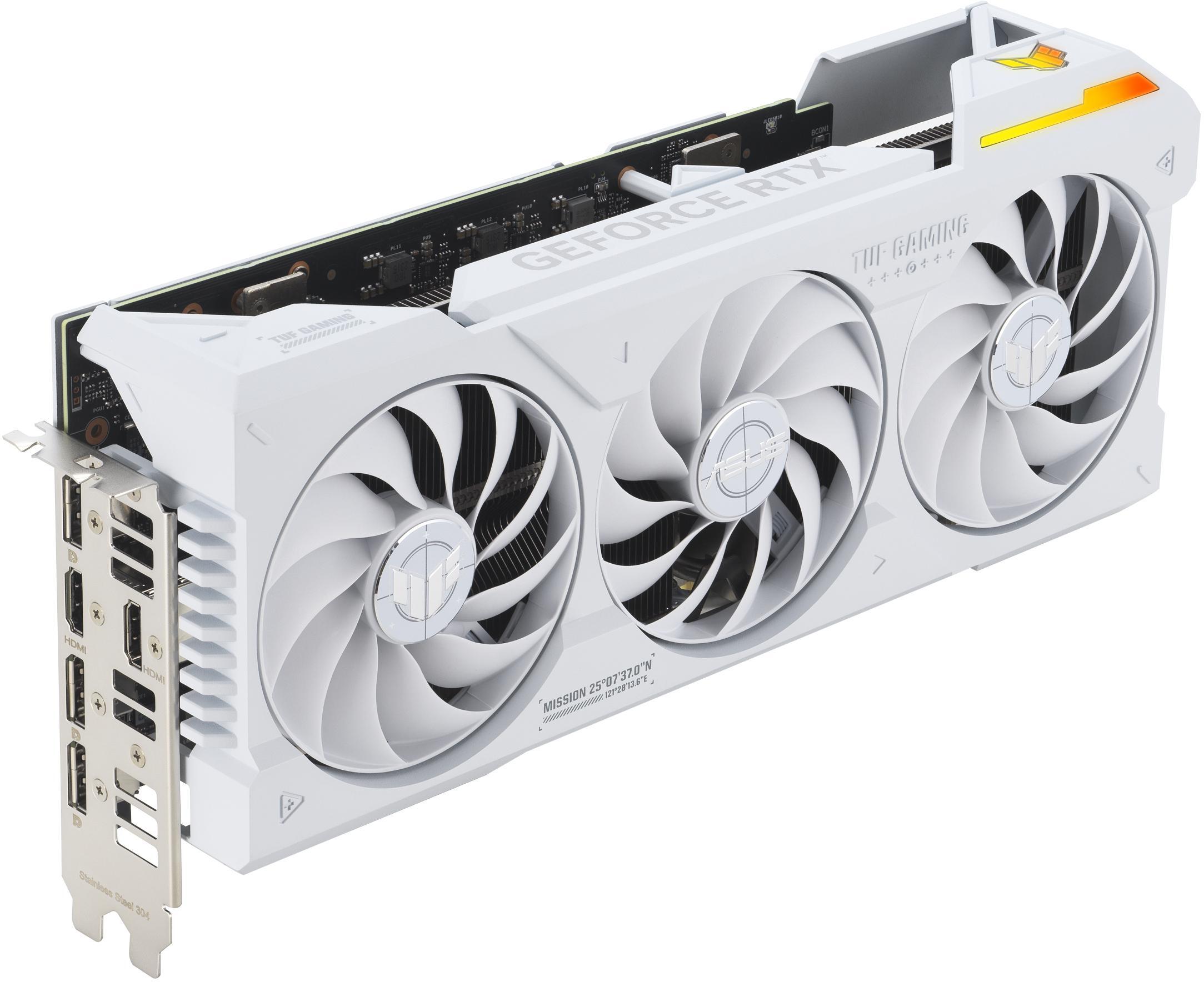 Asus - Gráfica Asus GeForce® RTX 4070 Ti SUPER TUF Gaming BTF OC White 16GB GDDR6X DLSS3