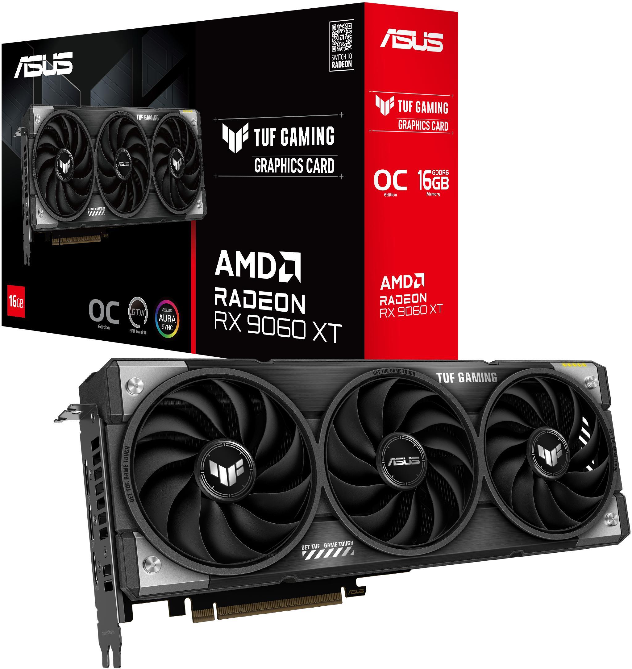 Asus - Gráfica Asus Radeon RX 9060 XT TUF Gaming OC 16GB GDDR6
