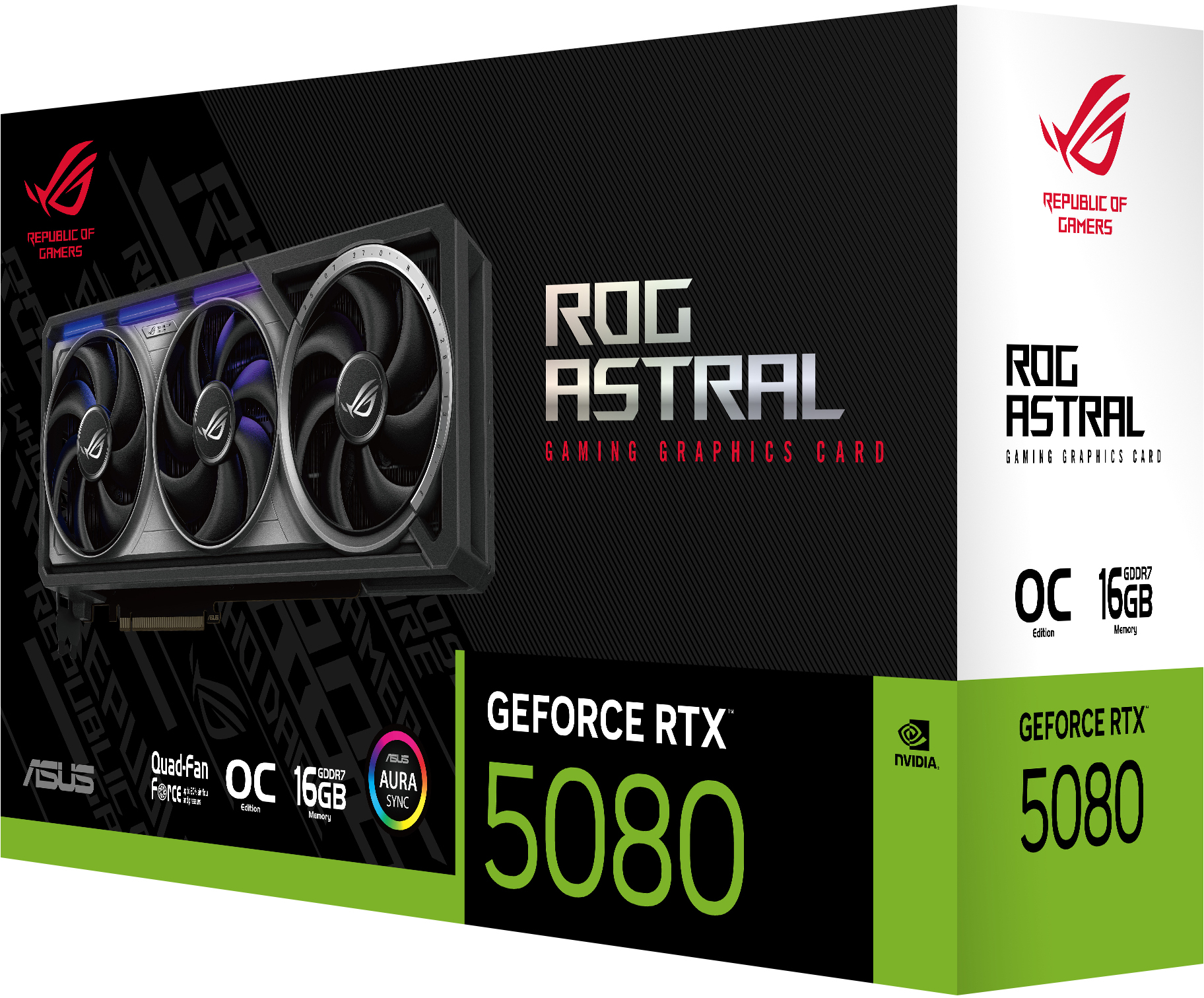 Asus - Gráfica Asus GeForce® RTX 5080 ROG Strix Astral OC 16GB GDDR7 DLSS4