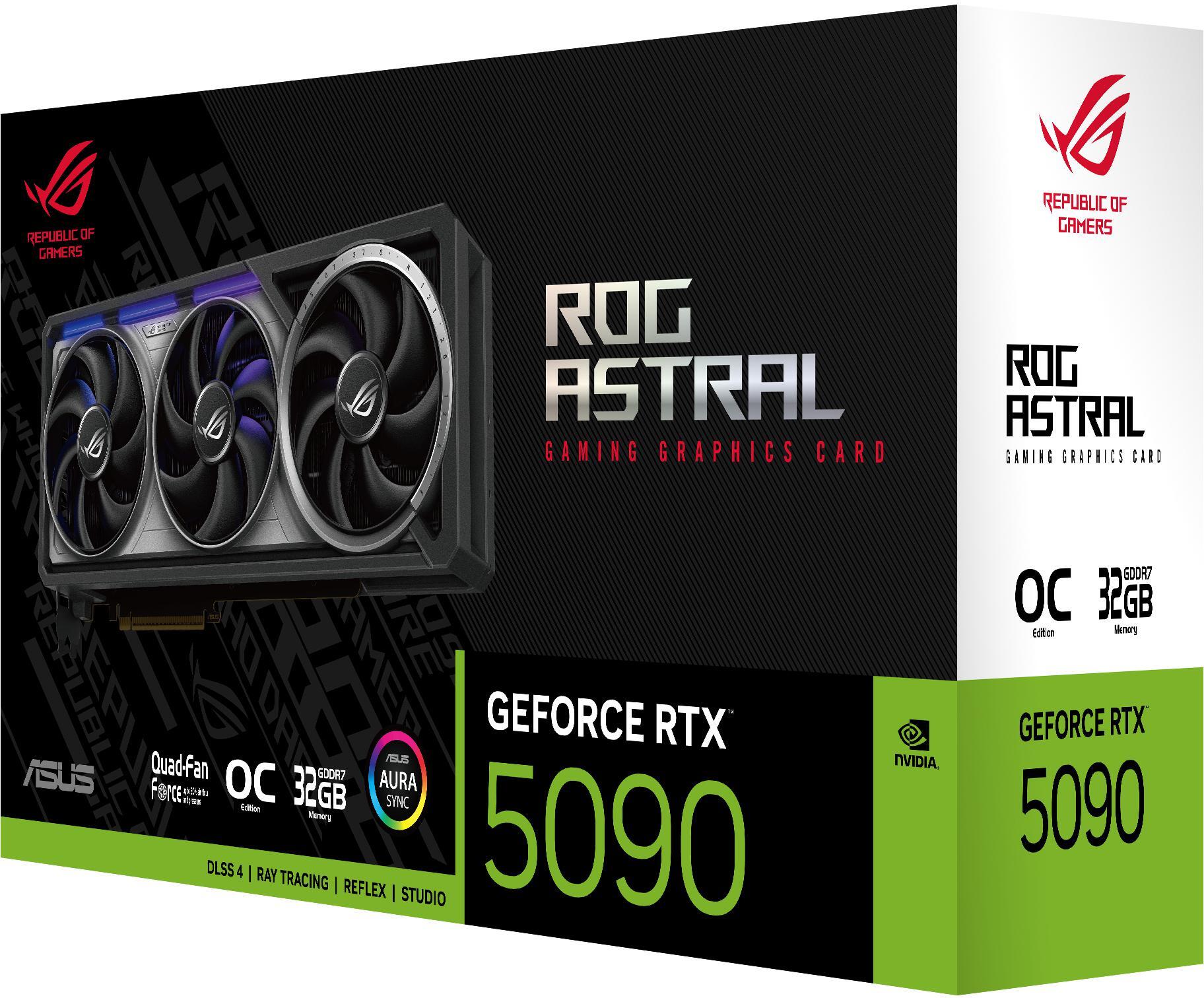 Asus - Gráfica Asus GeForce® RTX 5090 ROG Strix Astral OC 32GB GDDR7 DLSS4