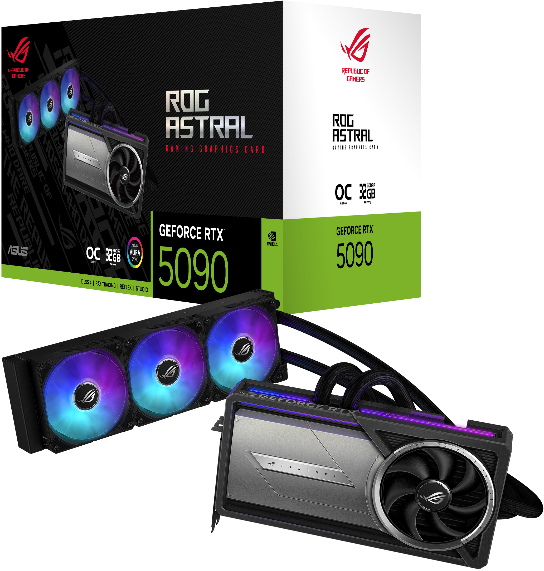 Asus - Gráfica Asus GeForce® RTX 5090 ROG Strix Astral LC OC 32GB GDDR7 DLSS4