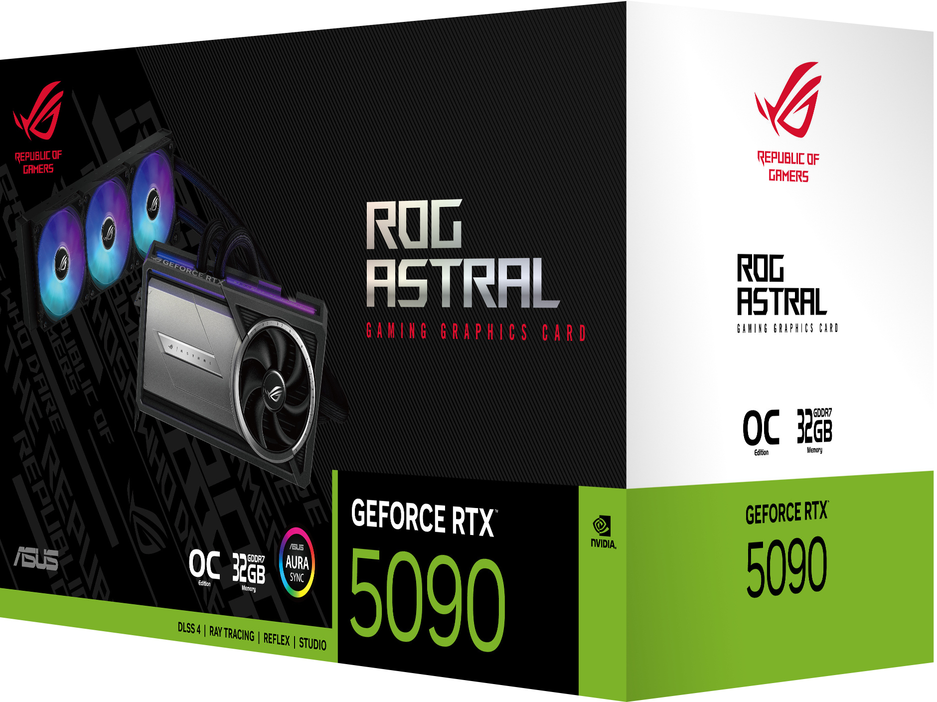 Asus - Gráfica Asus GeForce® RTX 5090 ROG Strix Astral LC OC 32GB GDDR7 DLSS4