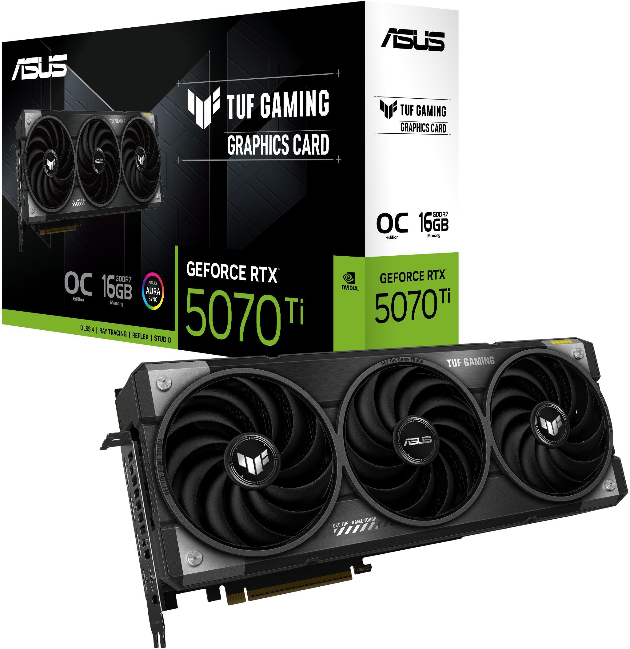 Asus - Gráfica Asus GeForce® RTX 5070 Ti TUF Gaming OC 16GB GDDR7 DLSS4