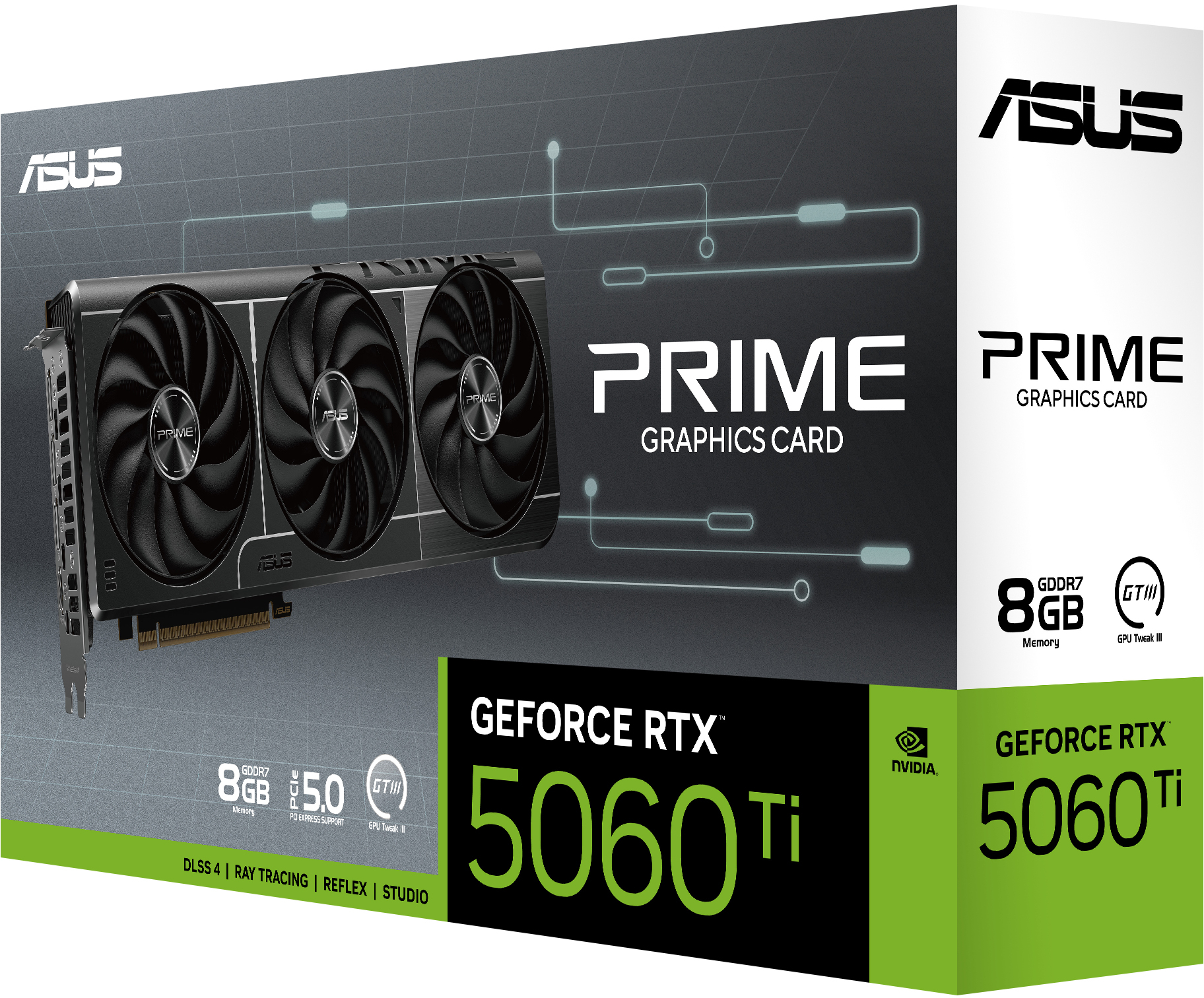 Asus - Gráfica Asus GeForce® RTX 5060 Ti Prime 8GB GDDR7 DLSS4