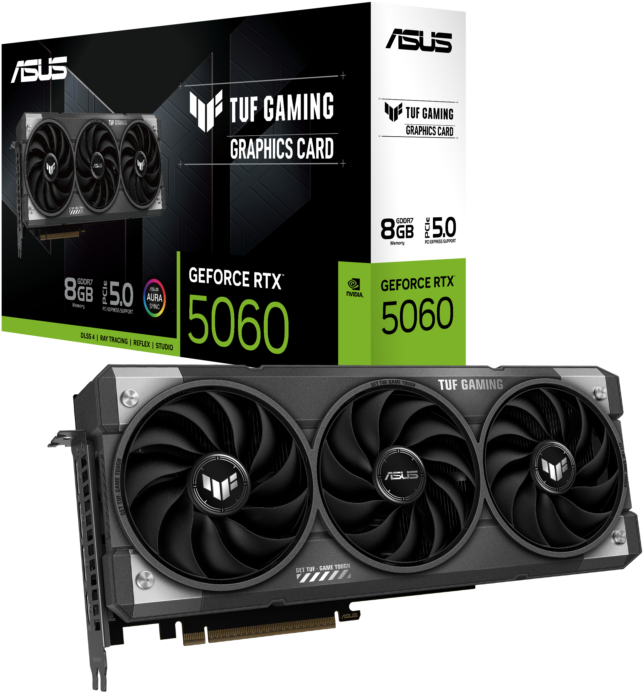 Asus - Gráfica Asus GeForce® RTX 5060 TUF Gaming 8GB GDDR7 DLSS4