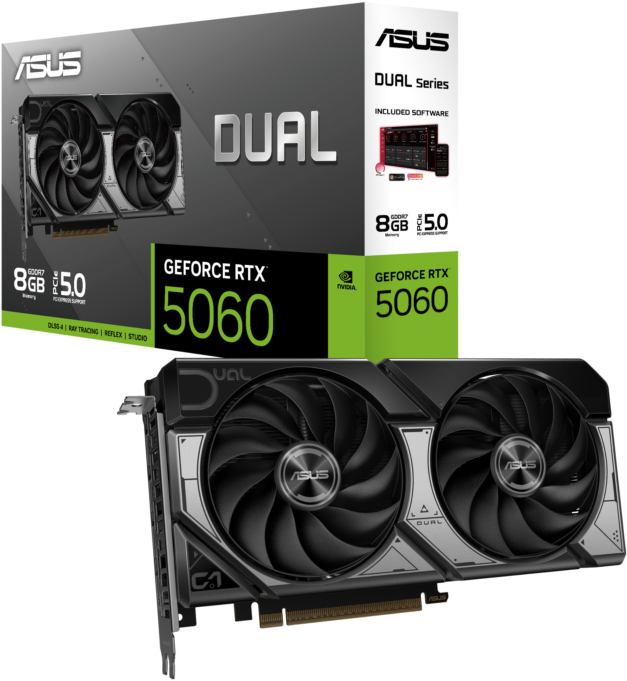 Gráfica Asus GeForce® RTX 5060 Dual 8GB GDDR7 DLSS4