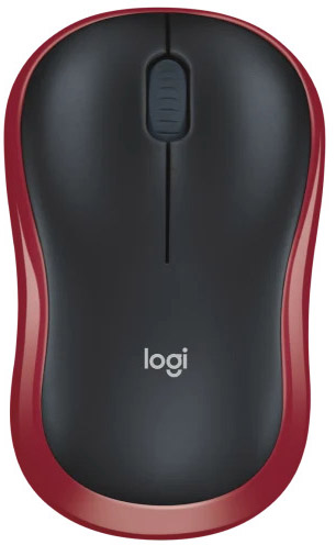 Logitech - Rato Óptico Logitech M185 Wireless 1000DPI Preto/Vermelho