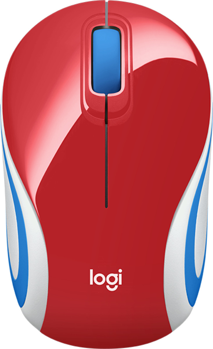 Logitech - Rato Óptico Logitech M187 Mini Wireless 1000DPI Vermelho