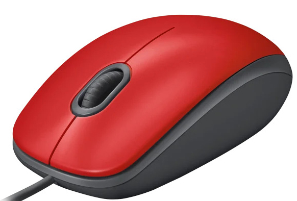 Logitech - Rato Óptico Logitech M110 Silent 1000DPI Vermelho