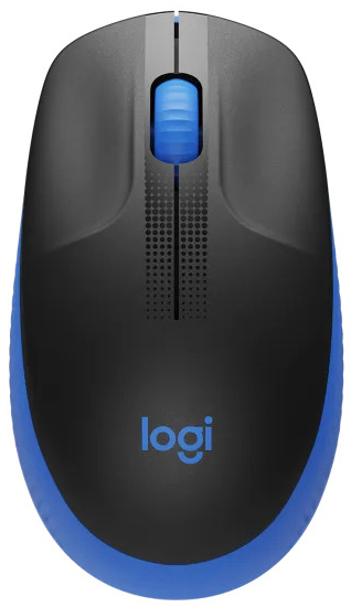Logitech - Rato Óptico Logitech M190 Full-Size Wireless 1000DPI Preto/Azul