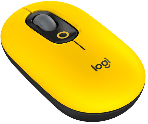 Rato Óptico Logitech POP Mouse Wireless 4000DPI Amarelo