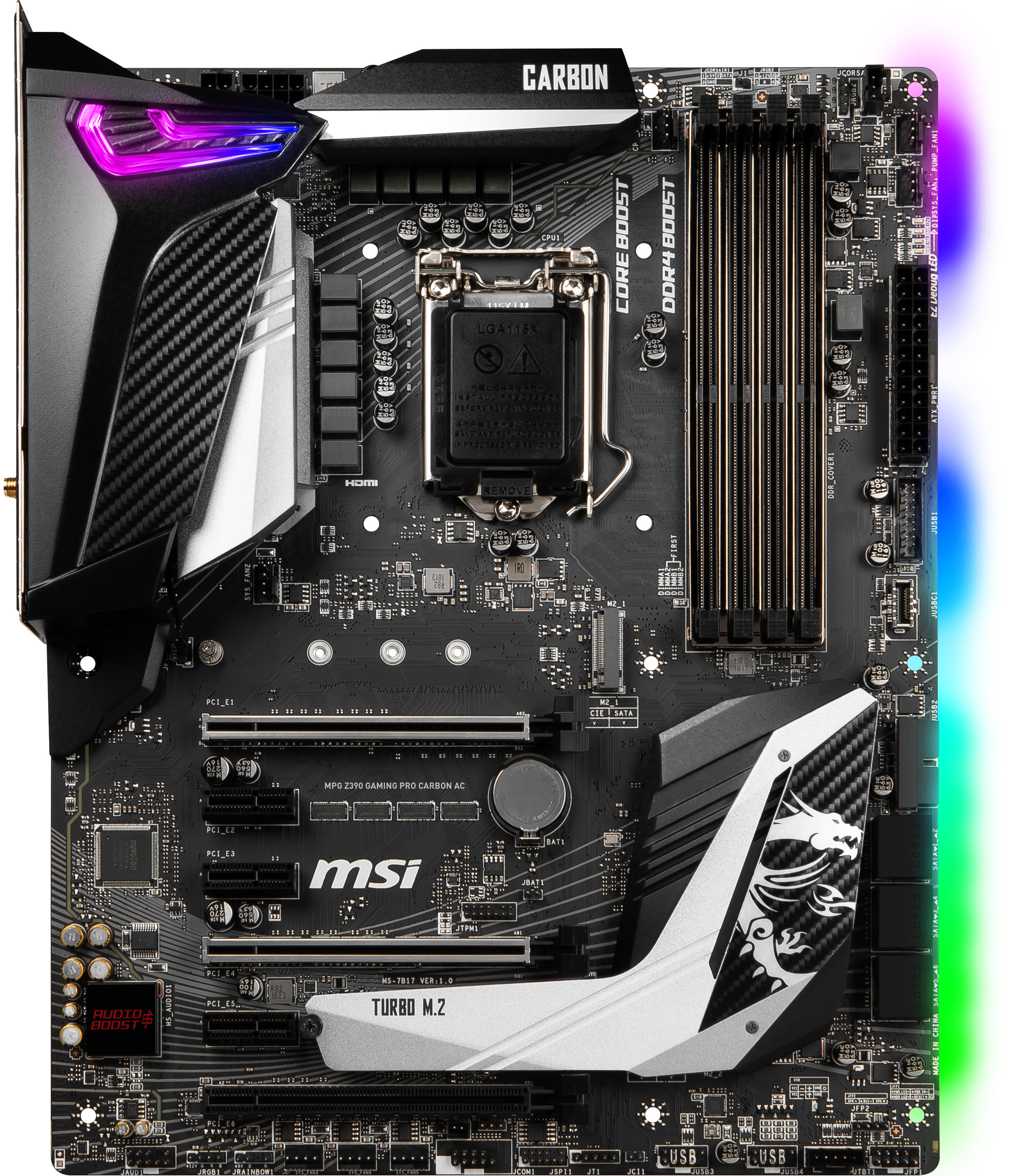 MSI - Motherboard MSI MPG Z390 GAMING PRO CARBON AC