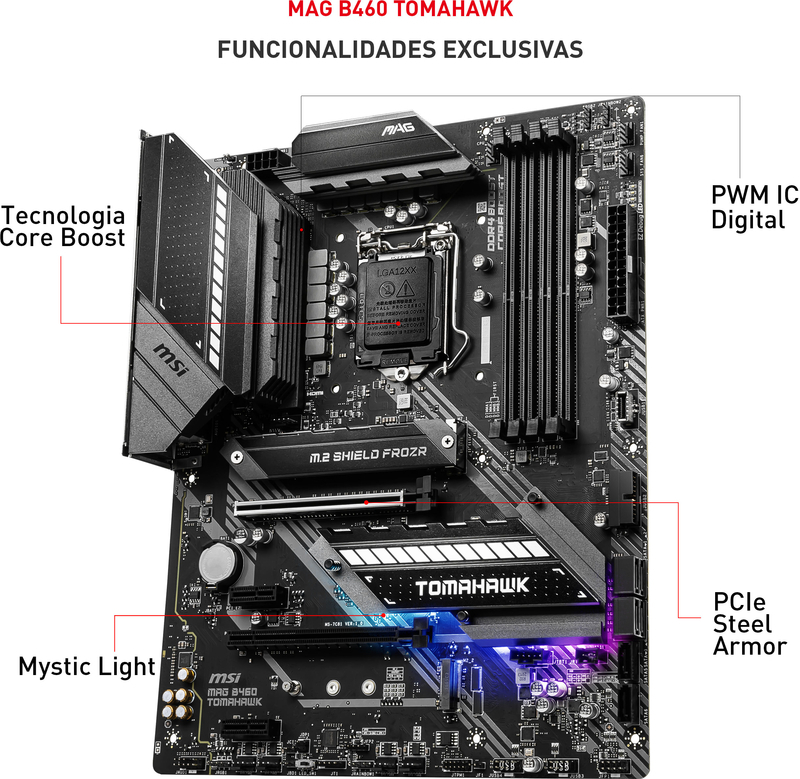 MSI - Motherboard MSI MAG B460 TOMAHAWK