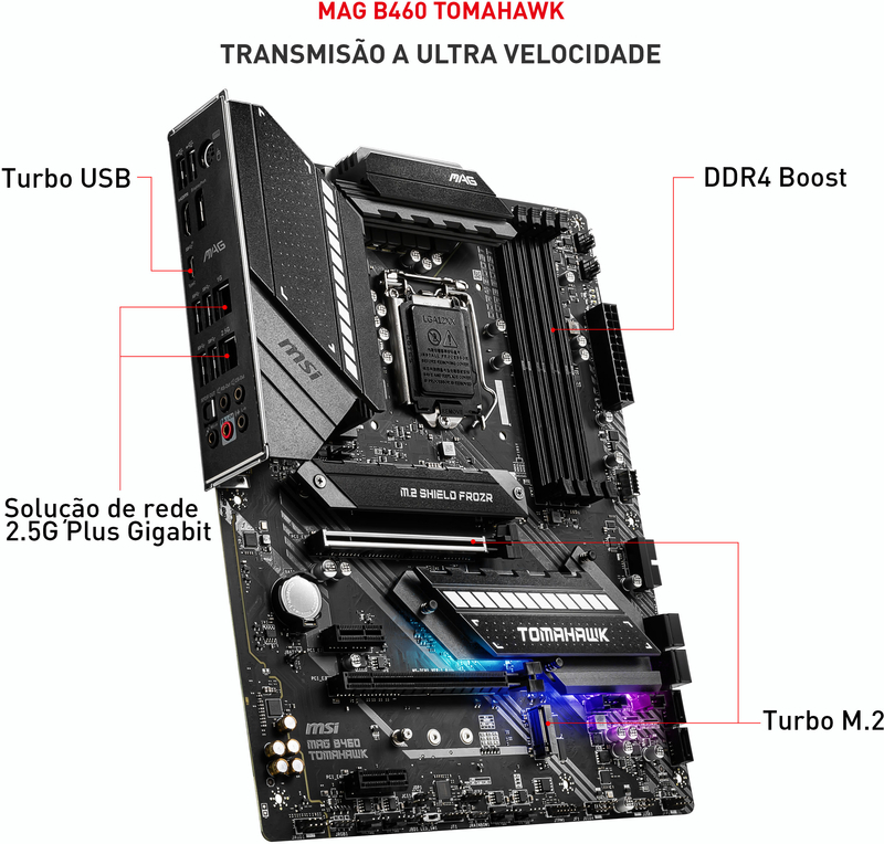 MSI - Motherboard MSI MAG B460 TOMAHAWK