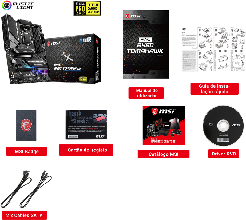 MSI - Motherboard MSI MAG B460 TOMAHAWK