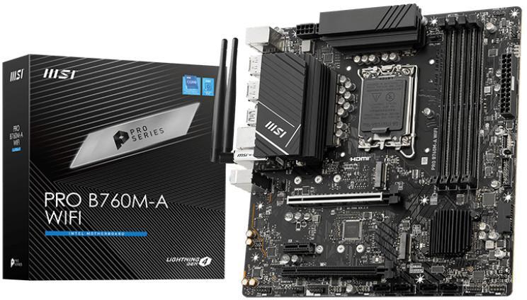 ** B Grade ** Motherboard MSI PRO B760M-A WiFi