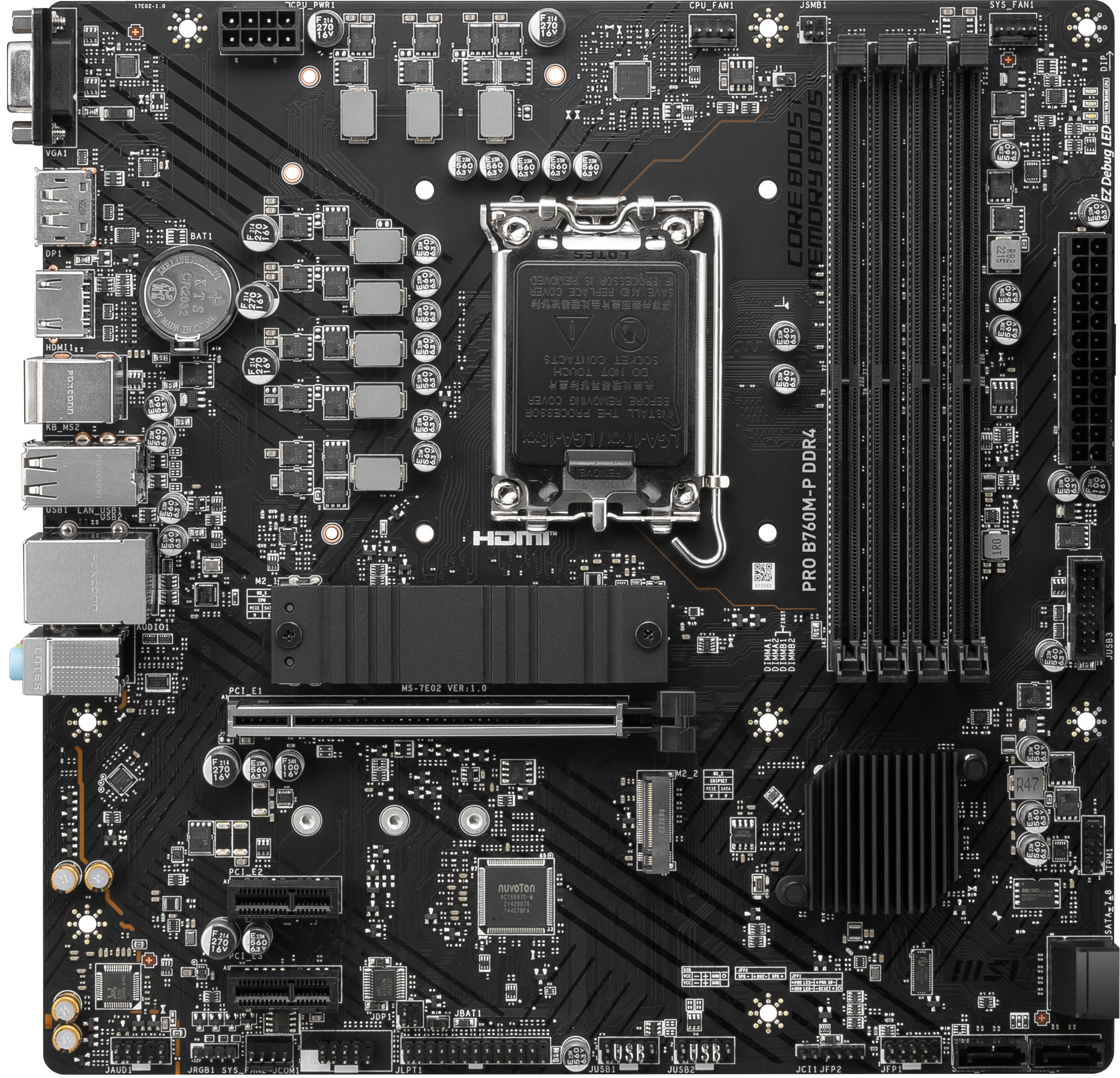 MSI - Motherboard MSI PRO B760M-P DDR4