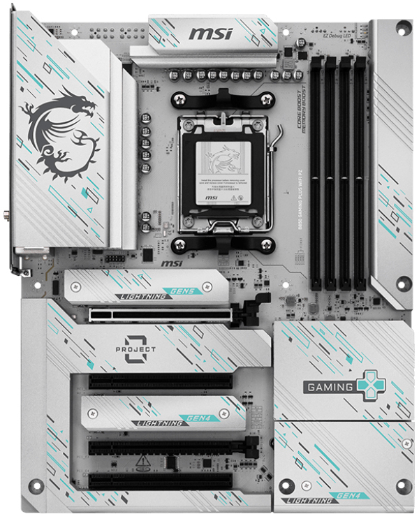 MSI - Motherboard MSI B850 GAMING PLUS WIFI PZ