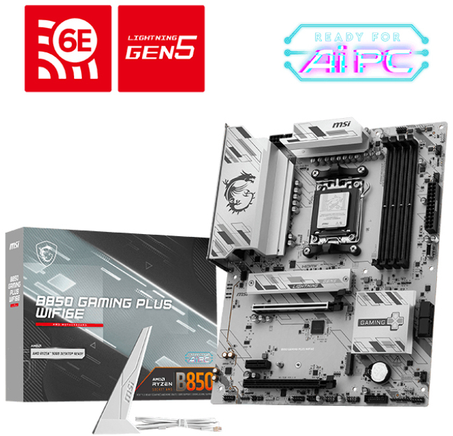 MSI - Motherboard MSI B850 GAMING PLUS WIFI6E