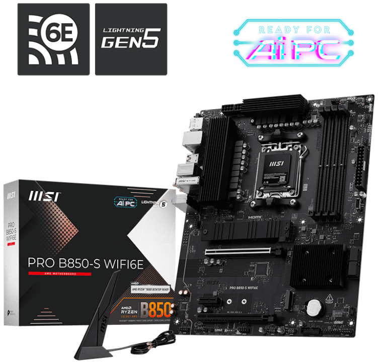 MSI - Motherboard MSI B850-S WIFI6E