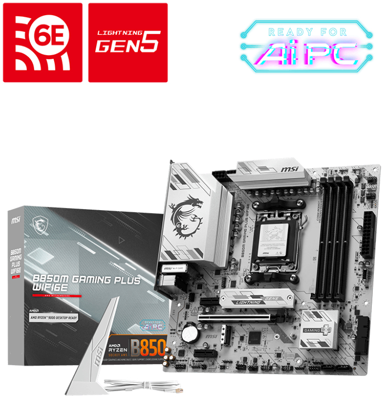 MSI - Motherboard MSI B850M GAMING PLUS WIFI6E