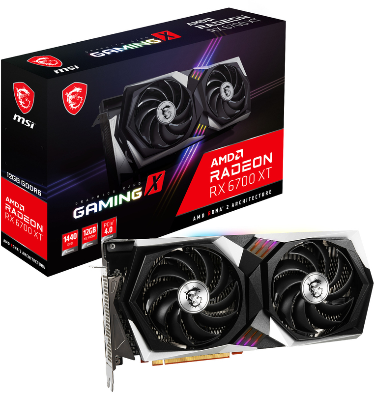 Gráfica MSI Radeon RX 6700 XT GAMING X 12G