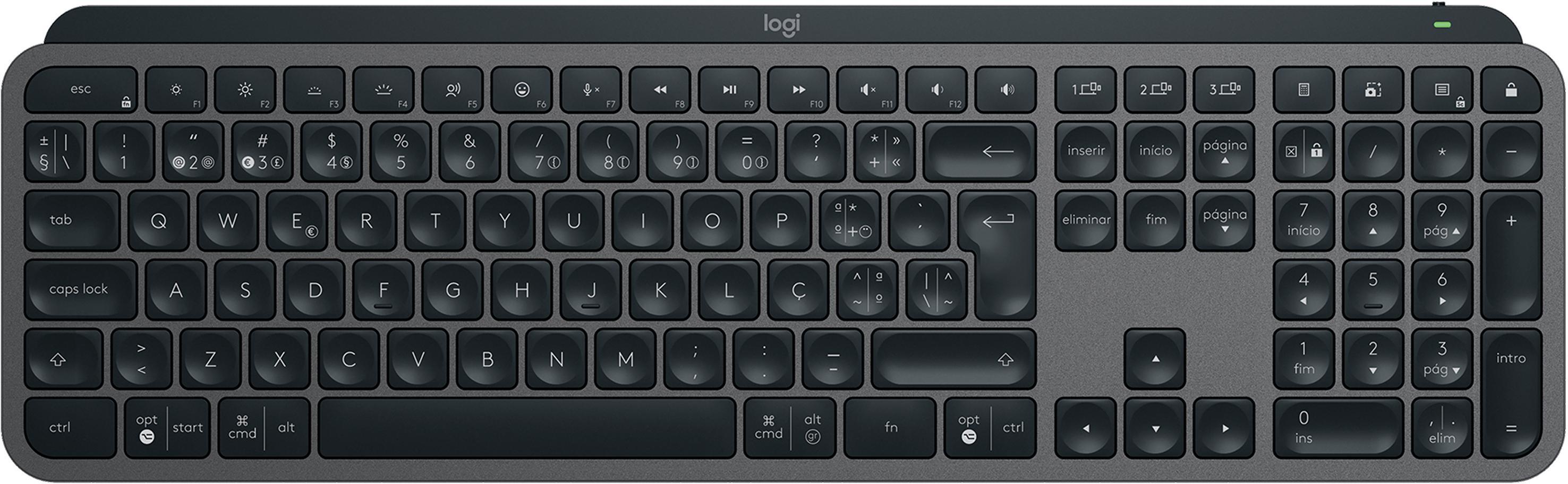 Logitech - Teclado Logitech MX Keys S Bluetooth (PT) Graphite