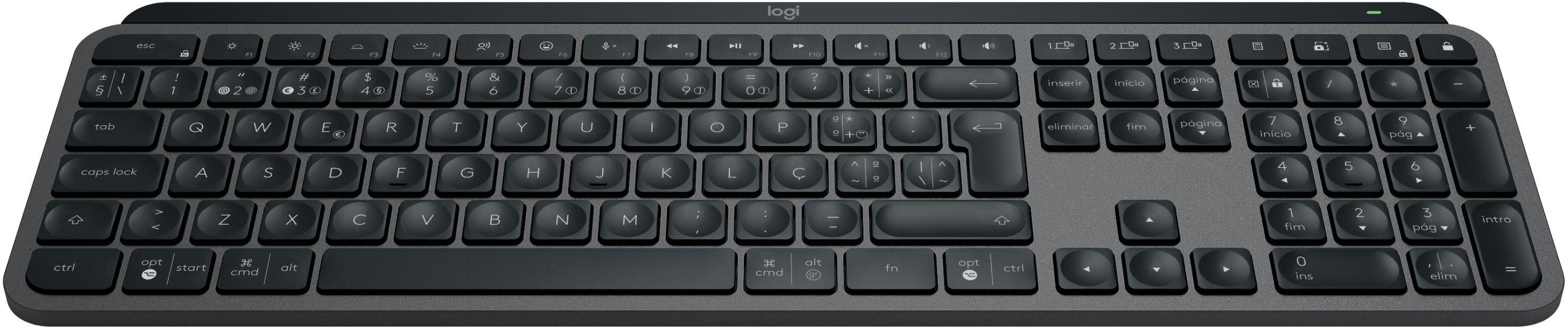 Logitech - Teclado Logitech MX Keys S Bluetooth (PT) Graphite