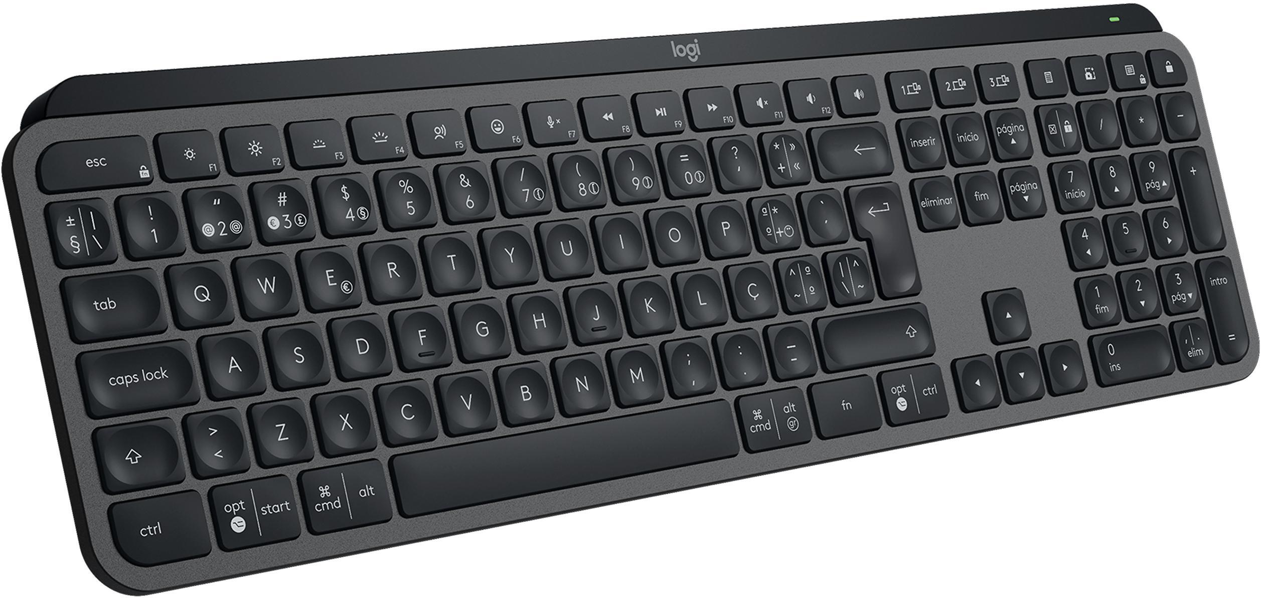 Logitech - Teclado Logitech MX Keys S Bluetooth (PT) Graphite