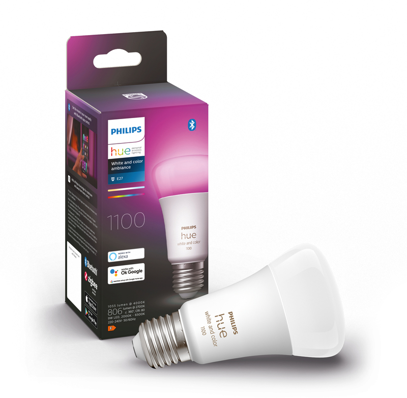 Lâmpada Inteligente Philips HueWCA 9W A60 E27 Luz Branca/RGB