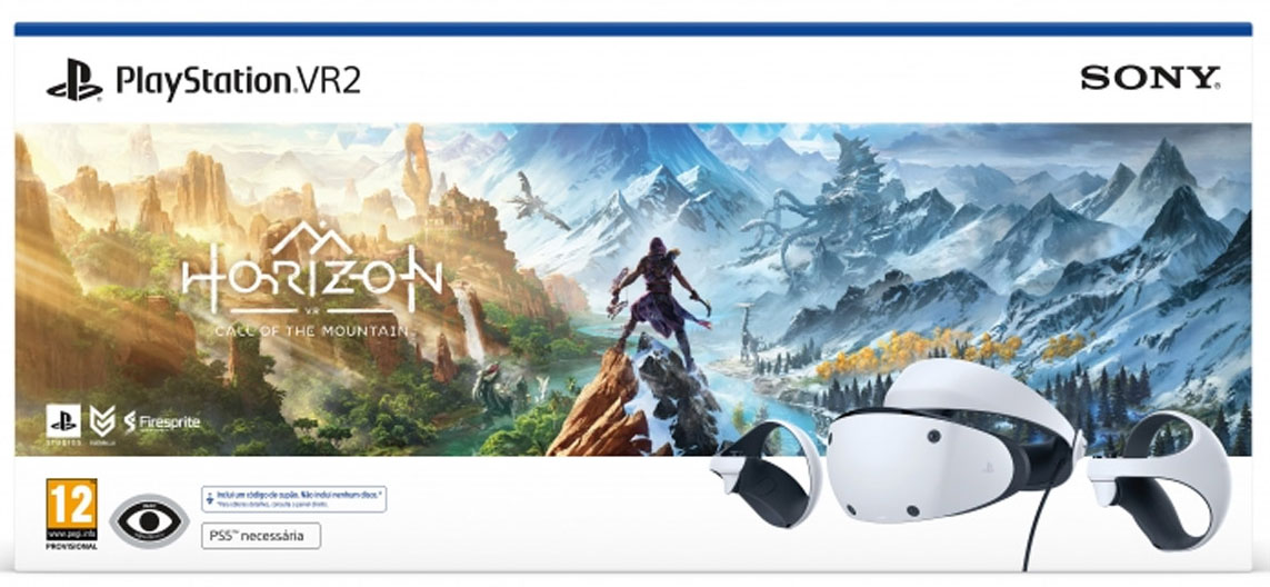 Óculos VR Sony Playstation VR2 + Jogo Horizon Call of the Mountain