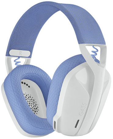Headset Logitech G Series G435 Lightspeed Wireless Branco/Azul