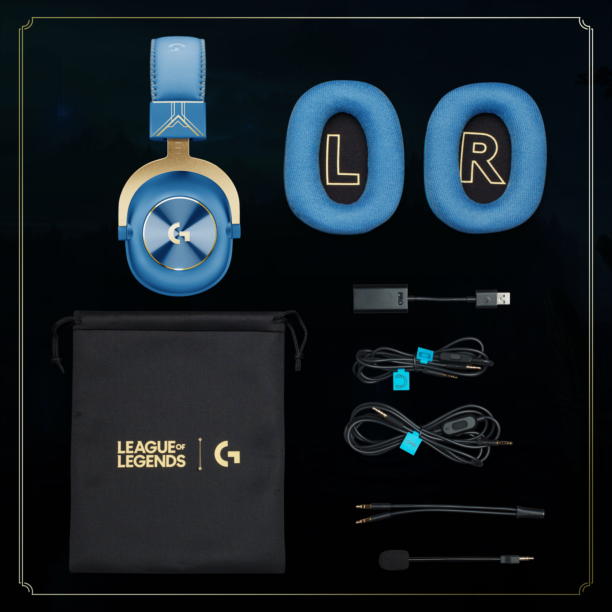 Logitech - Headset Logitech G Series PRO X Gaming League Of Legends Edition