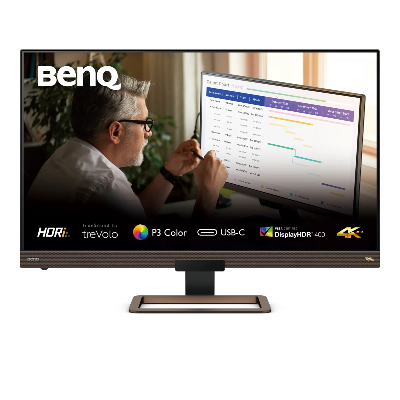 Benq - Monitor BenQ 32" EW3280U IPS 4K 60Hz 5ms HDRi Thunderbolt