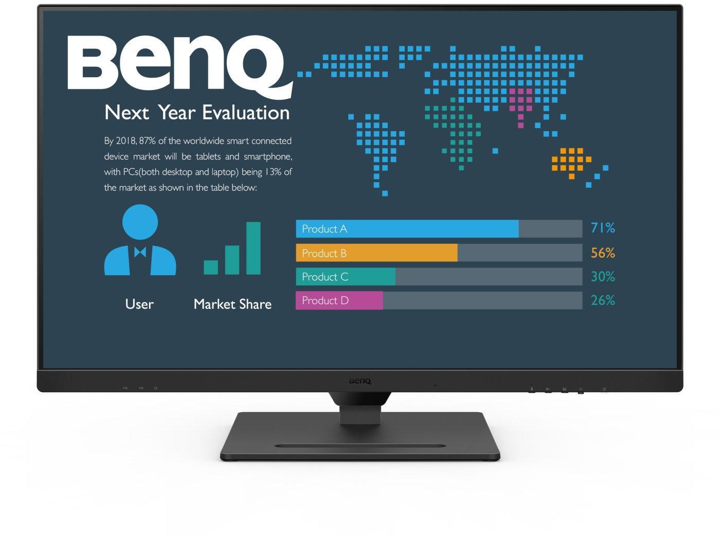 Benq - Monitor BenQ Business 32" BL3290QT IPS QHD 75Hz USB-C (PD65W) Daisy Chain