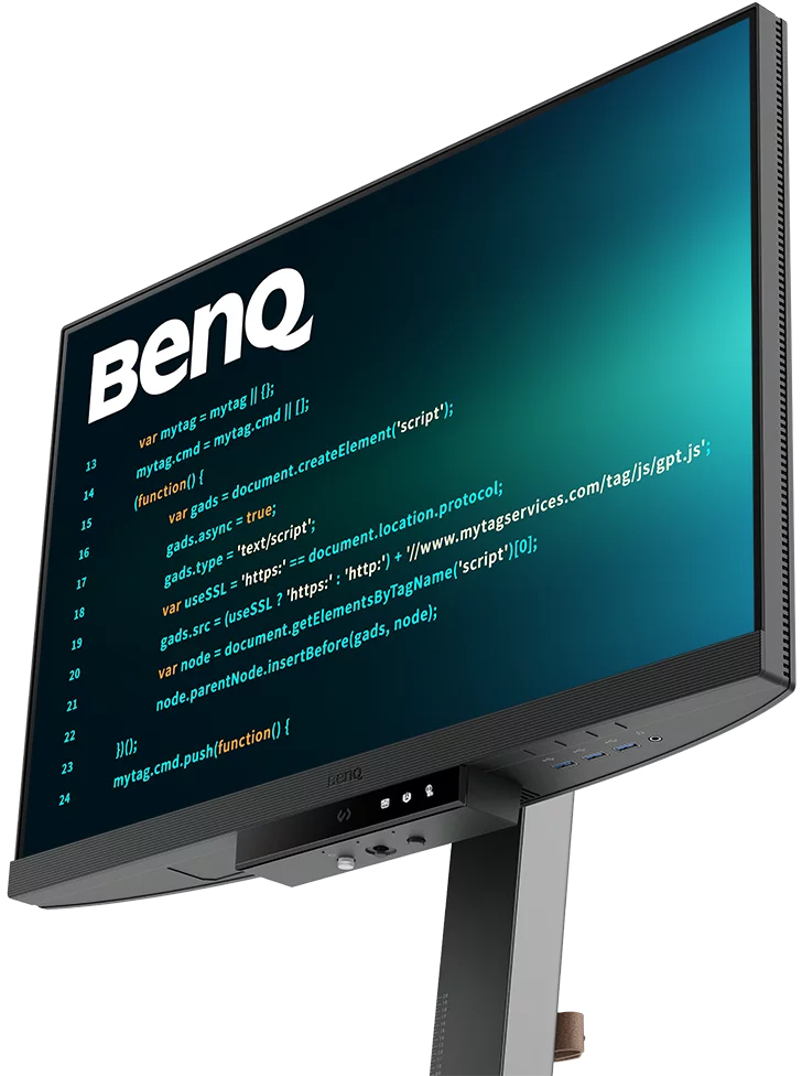 Benq - Monitor BenQ Programming 24.1" RD240Q IPS WQXA 16:10 HDR10 Daisy Chain USB-C (PD90W) Coding Modes