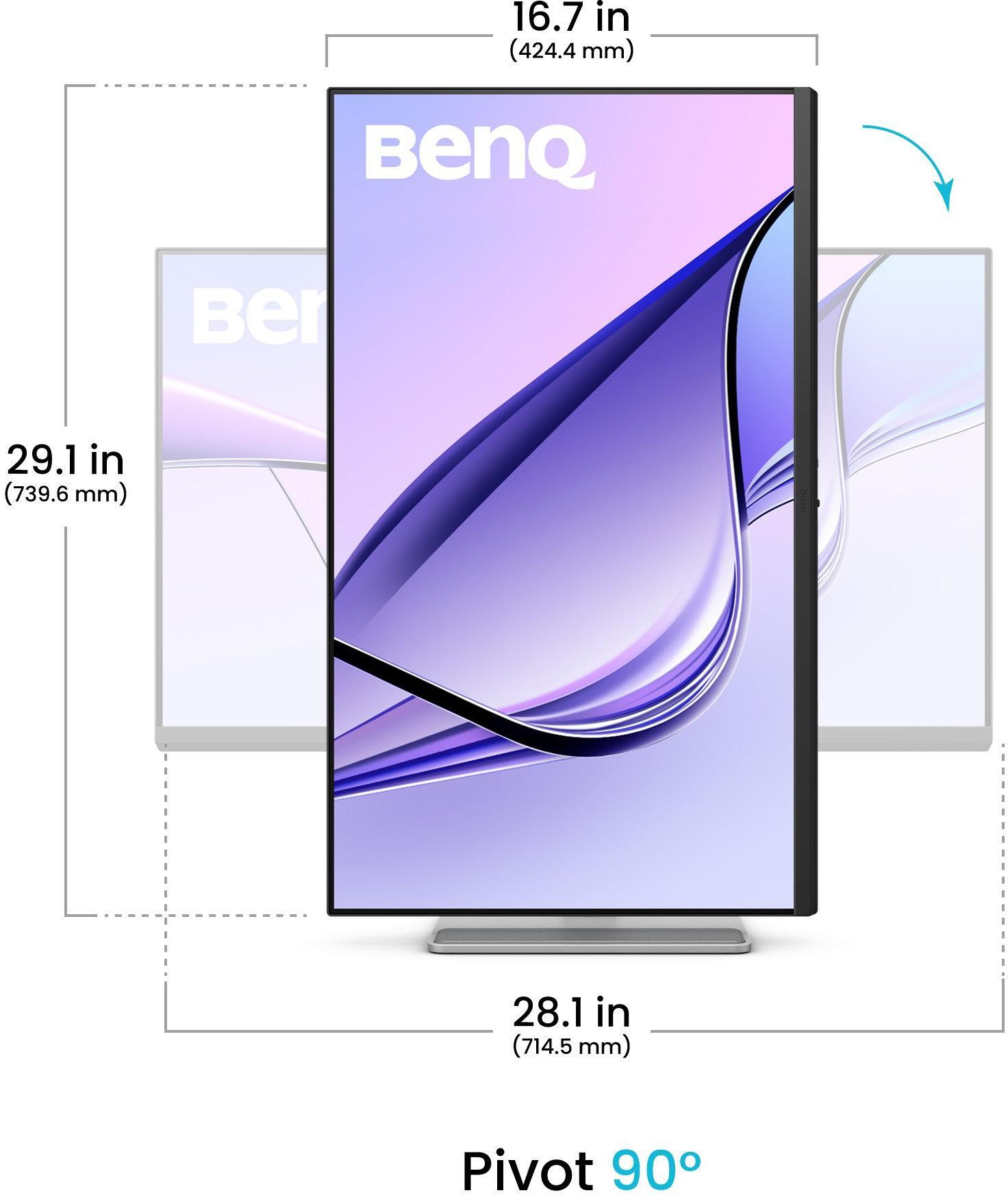 Benq - ** B Grade ** Monitor BenQ MacBook 31.5" MA320U IPS 4K 60Hz P3 MacBook Pro e MacBook Air USB-C (90W) Display HDR600