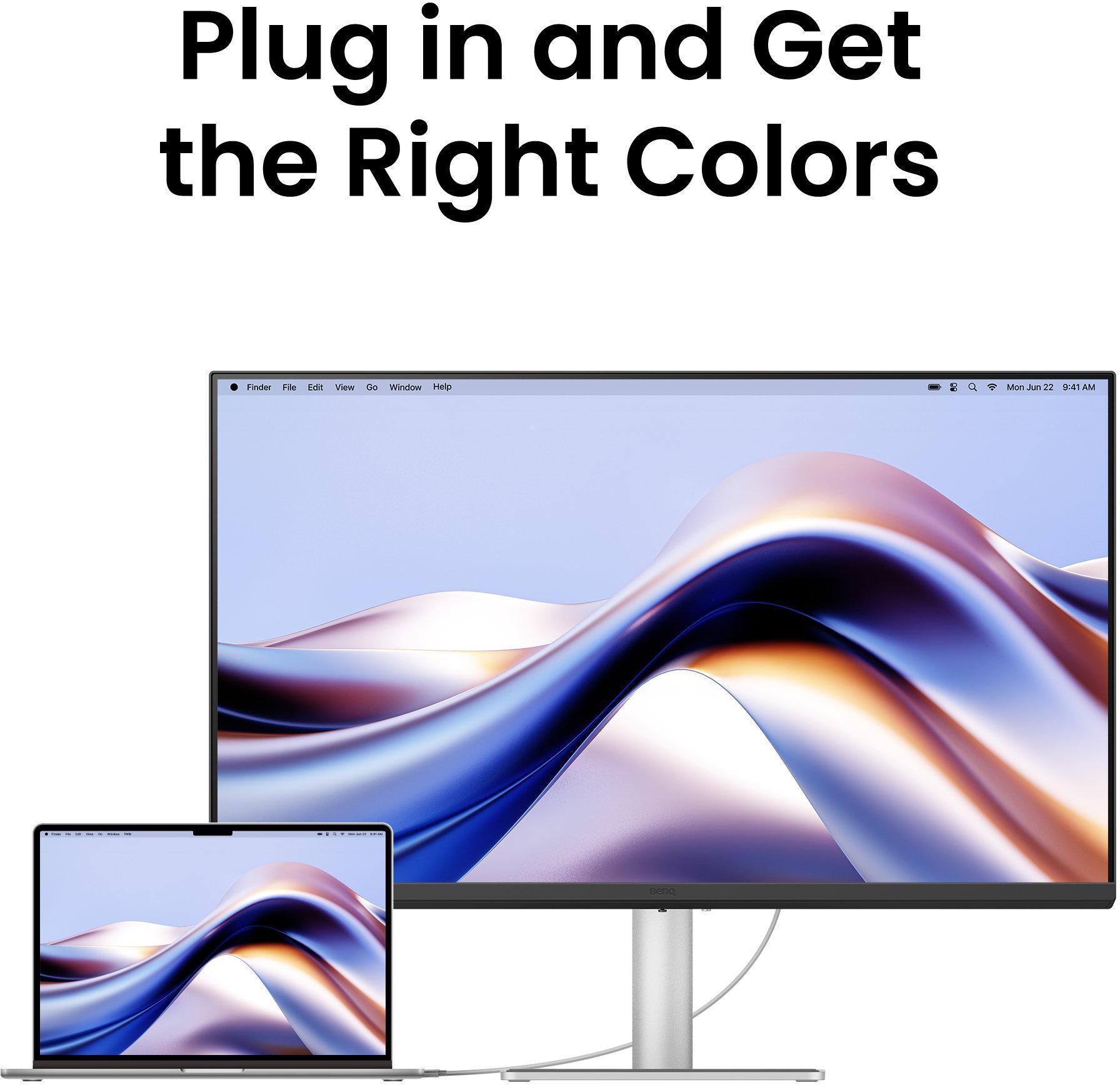 Benq - ** B Grade ** Monitor BenQ MacBook 31.5" MA320U IPS 4K 60Hz P3 MacBook Pro e MacBook Air USB-C (90W) Display HDR600